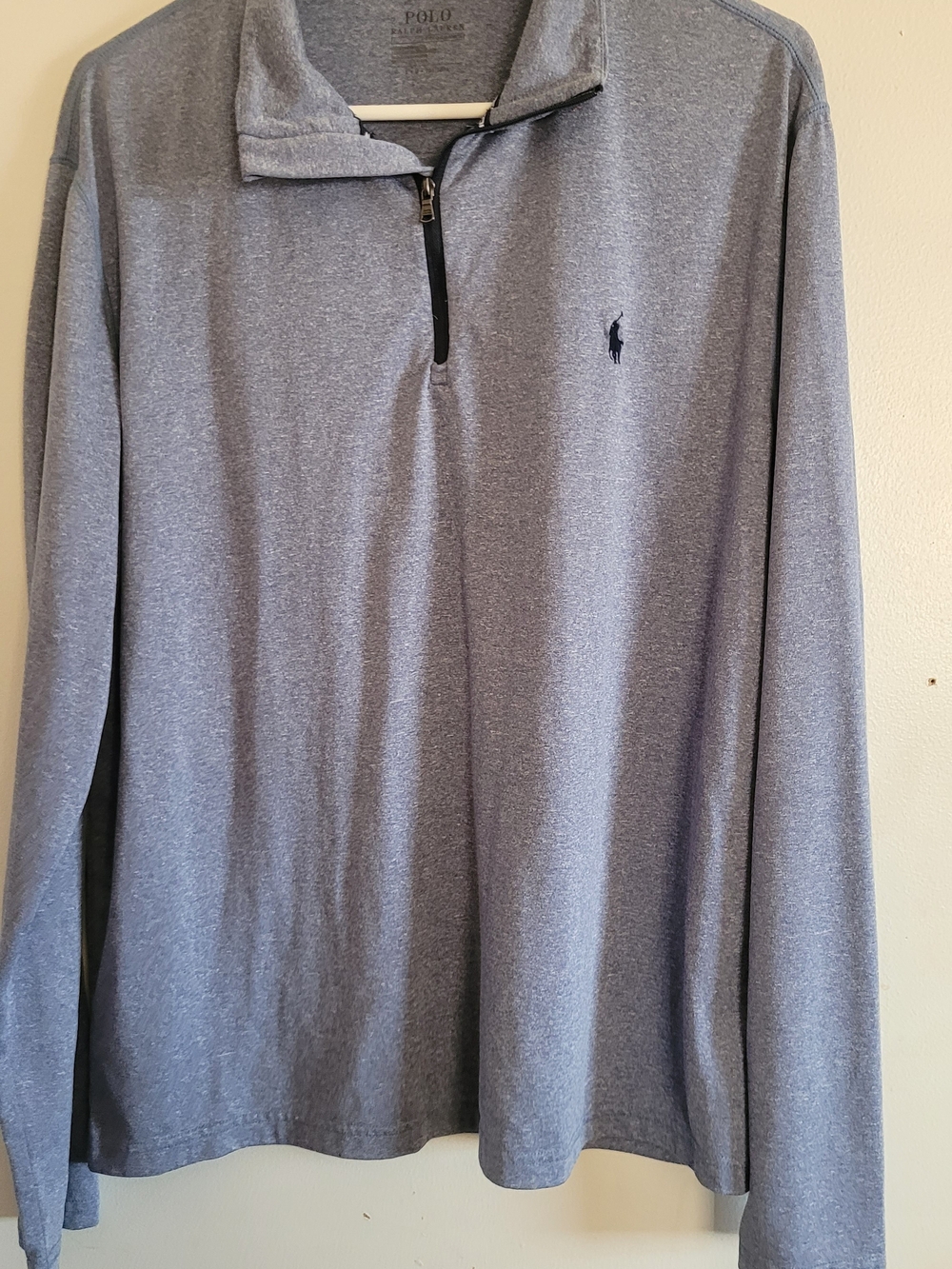 Polo by Ralph Lauren Heather Gray Quarter-Zip Long Sleeve Shirt
